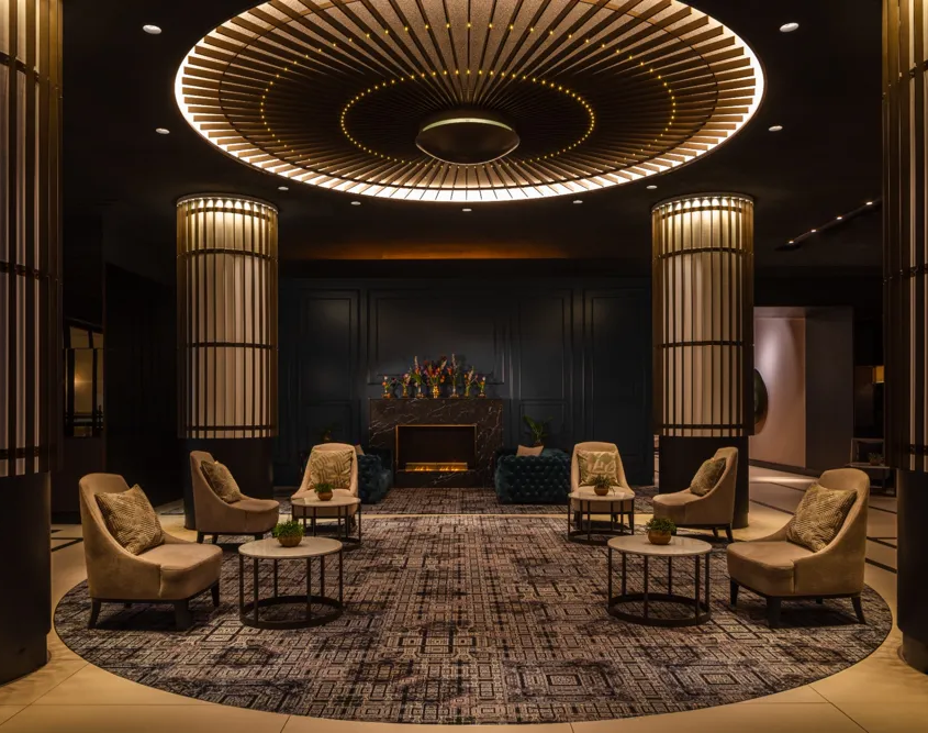 Anantara Grand Hotel Krasnapolsky Amsterdam - Lobby Lounge with Fireplace