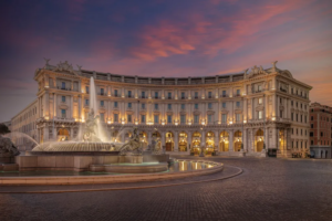 Anantara Palazzo Naiadi Rome Hotel - Exterior at Night