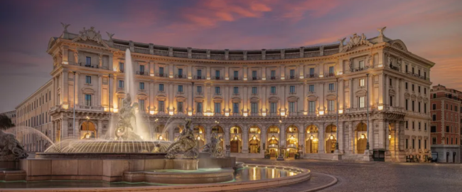 Anantara Palazzo Naiadi Rome Hotel - Exterior at Night