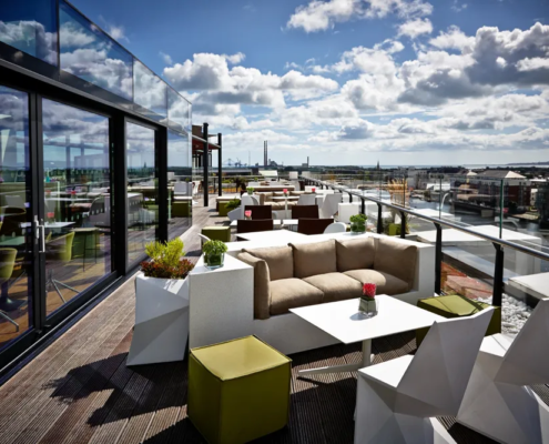 Anantara The Marker Dublin Hotel - Rooftop Bar at Daytime