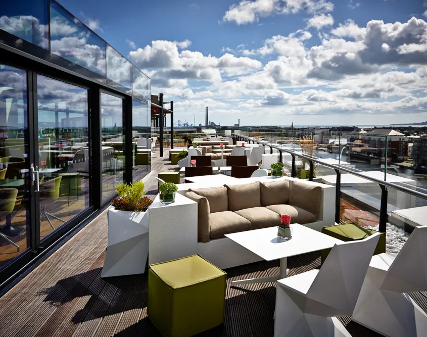 Anantara The Marker Dublin Hotel - Rooftop Bar at Daytime