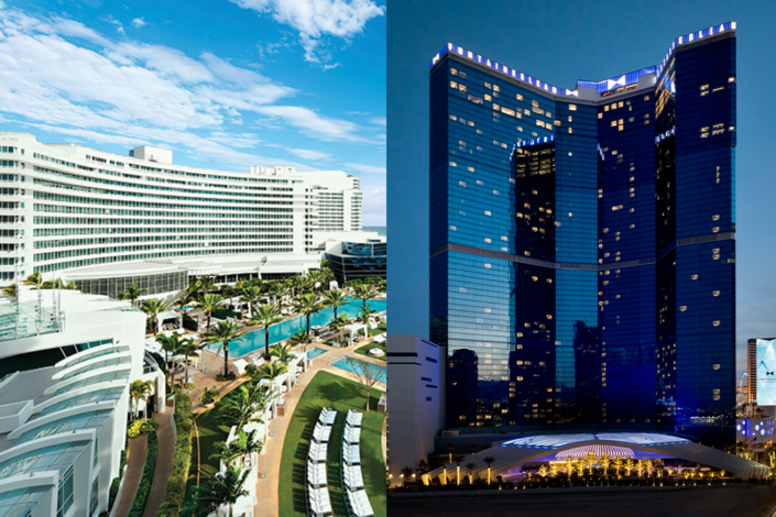 Fontainebleau Hotels - Miami and Las Vegas - Exterior Shots