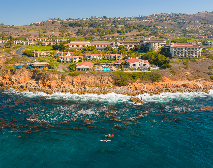 Terranea Resort - Aerial from Ocean