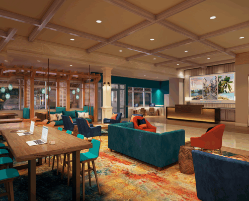 Compass Flagler Beach - Rendering of Lobby