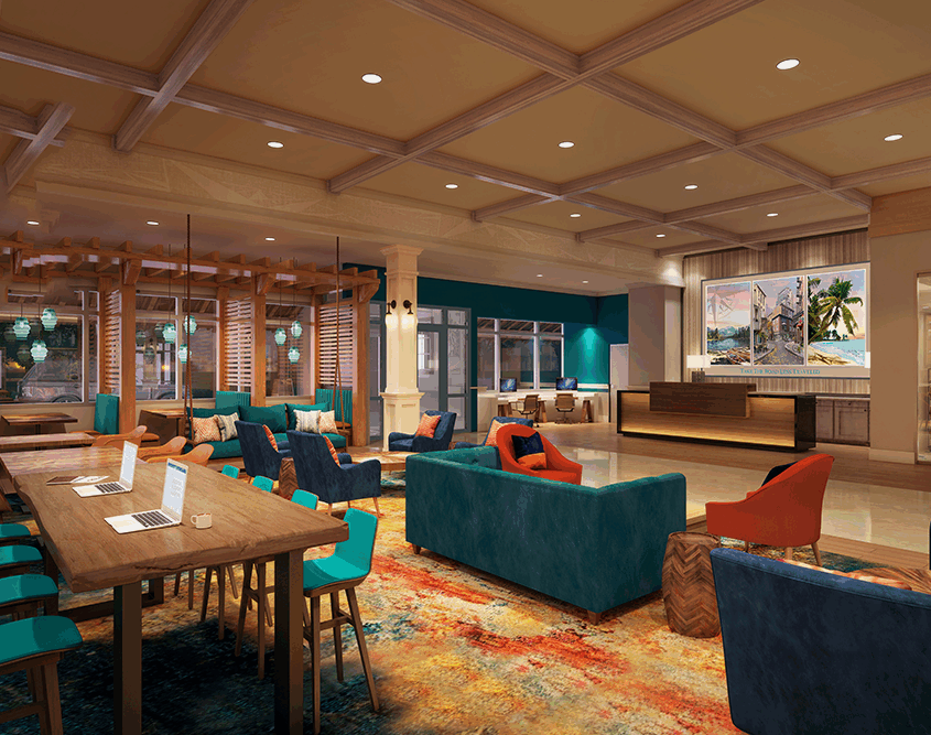 Compass Flagler Beach - Rendering of Lobby