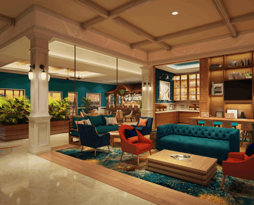 Compass Flagler Beach - Rendering of Lobby Area