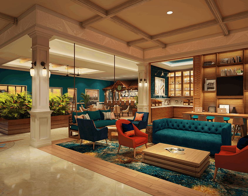 Compass Flagler Beach - Rendering of Lobby Area