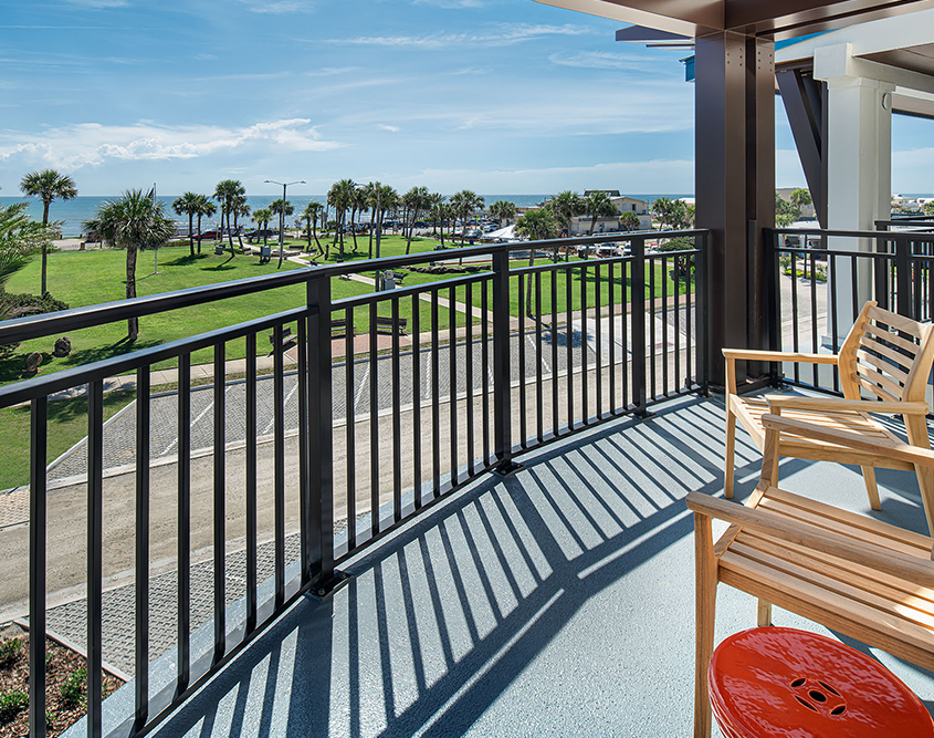 Compass Hotel Flagler Beach - King Corner Balcony Compass Hotel Flagler Beach - King Corner Balcony