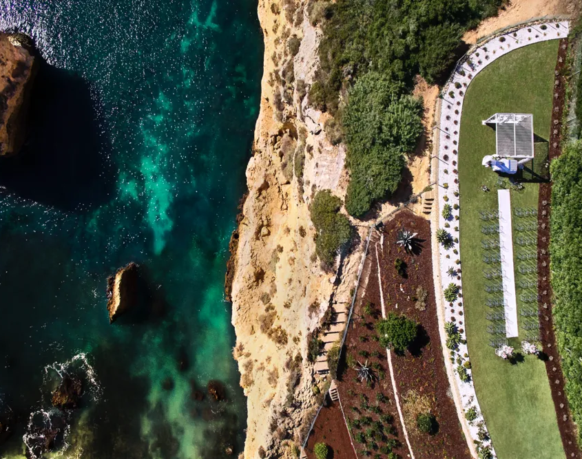 Tivoli Carvoeiro Algarve Resort - Aerial View of Property & Ocean