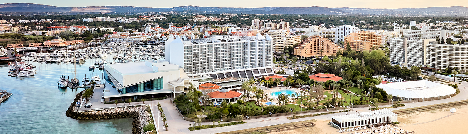 Tivoli Marina Vilamoura Algarve Resort - Aerial View of Resort from Marina