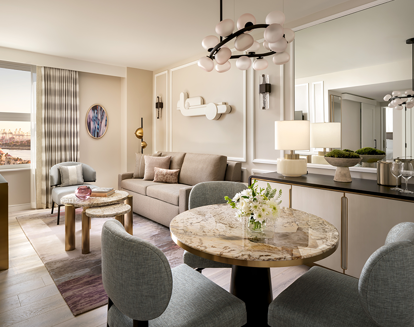 Fairmont Breakers Long Beach - Signature One Bedroom Bay View Living Room
