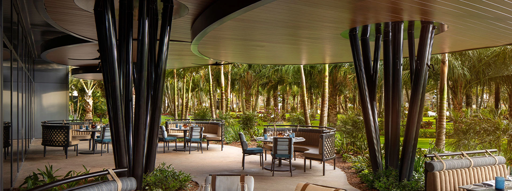 Lake Nona Wave Hotel outdoor dining