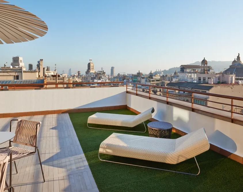 NH Collection Barcelona Gran Hotel Calderón - Private Rooftop Terrace with City Views