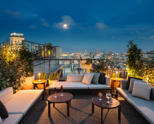 NH Collection Barcelona Gran Hotel Calderón - Rooftop Lounge with City Views