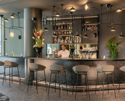 NH Collection Munich Bavaria - Bar with Bartender