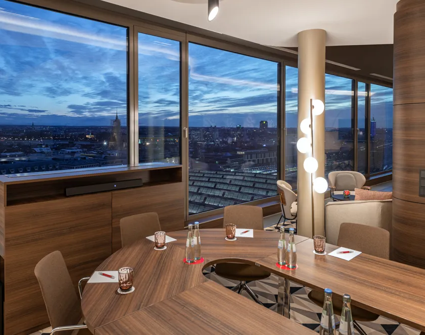 NH Collection Munich Bavaria - Boardroom with Skyline View