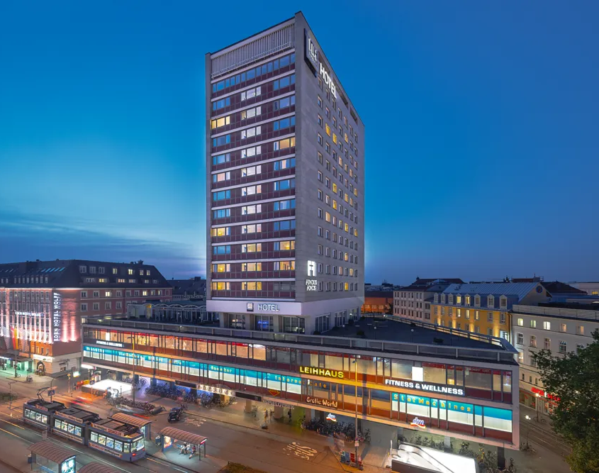 NH Collection Munich Bavaria - Hotel Exterior at Dusk