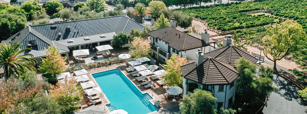 The Estate Yountville pool view