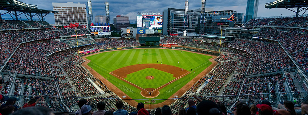 Truist Park Stadium aerial shot