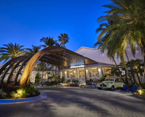 Margaritaville Beach House Key West - Front Entrance at Night