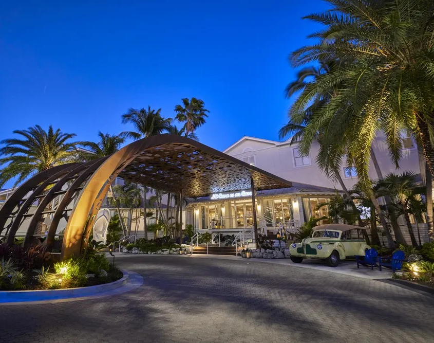 Margaritaville Beach House Key West - Front Entrance at Night