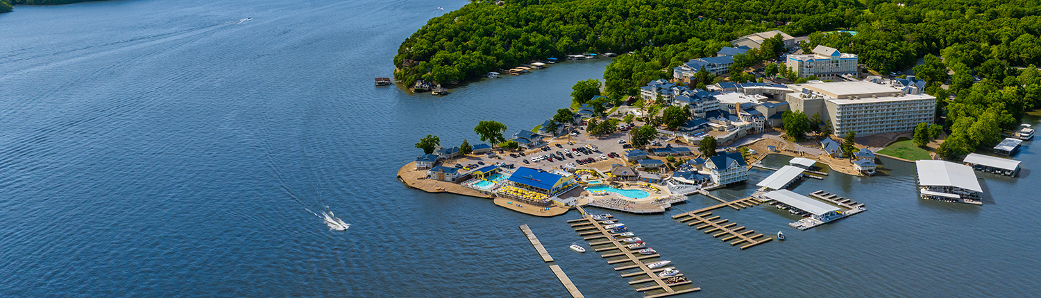 Margaritaville Lake Resort Lake of the Ozarks - Aerial View of Lake & Resort
