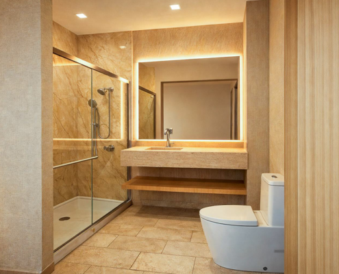 Denū Hotel & Spa - King Room Bathroom Denū Hotel & Spa - King Room Bathroom