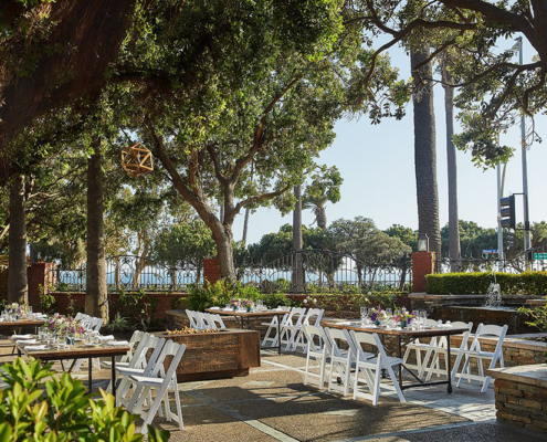 Fairmont Miramar - Outdoor Meeting Space Fairmont Miramar - Outdoor Meeting Space