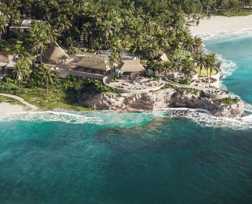 Omni Pontoque Resort at Punta de Mita - Aerial View of Point Restaurant