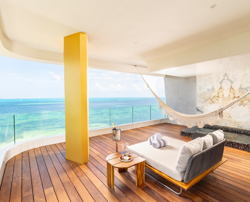 Hotel Mousai Cancun - Corner Suite Balcony