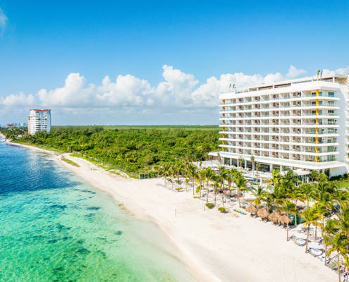 Hotel Mousai Cancun - Side Aerial View of Property