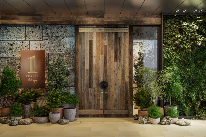 1 Hotel Tokyo exterior entrance