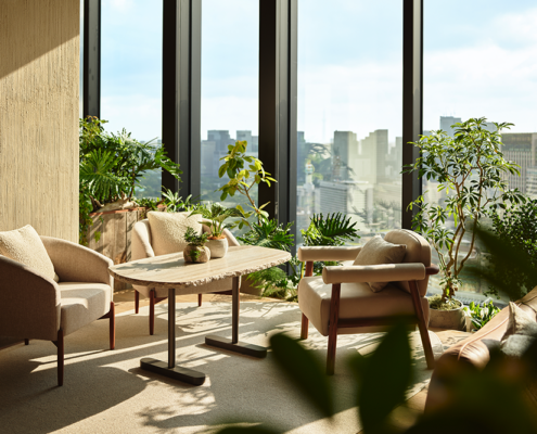 1 Hotel Tokyo - Lobby Bar Lounge Area 1 Hotel Tokyo - Lobby Bar Lounge Area