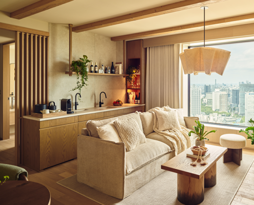 1 Hotel Tokyo - Panoramic Park Suite Living Room 1 Hotel Tokyo - Panoramic Park Suite Living Room