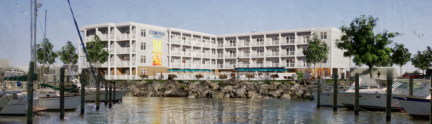 Compass Hotel Beaufort - Rendering of Marina