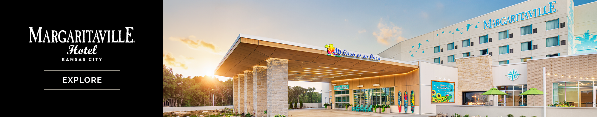 Margaritaville Hotel Kansas City banner