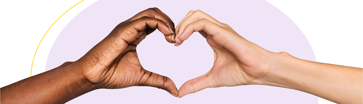 SEARCH Foundation - Two hands making a heart