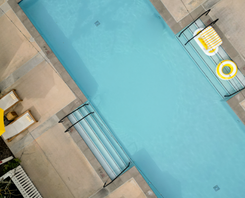 MacArthur Place Hotel & Spa - Aerial of Pool