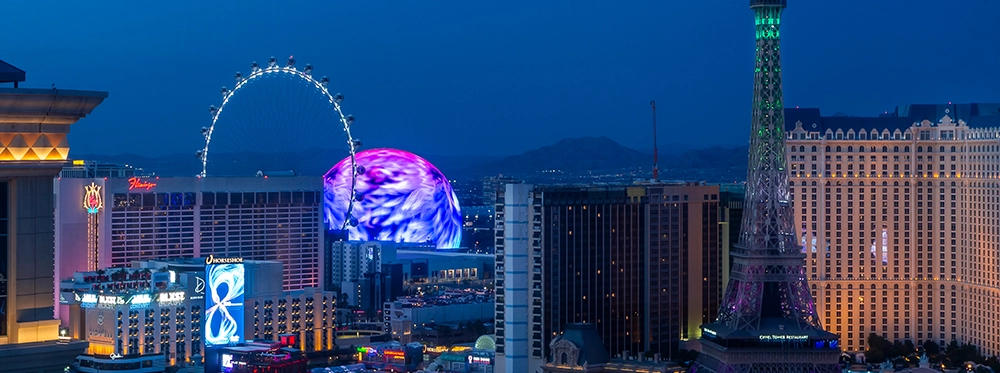Las Vegas Sphere aerial view