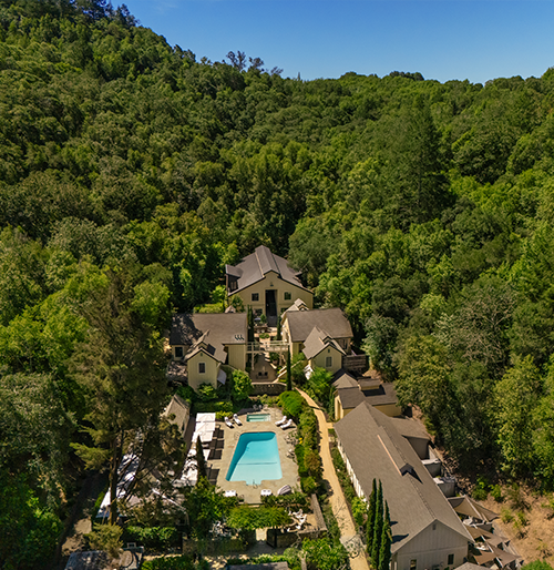 Farmhouse Inn Farmhouse Inn Exterior Drone Image