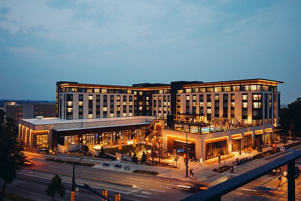 Limelight Boulder - Exterior at Dusk