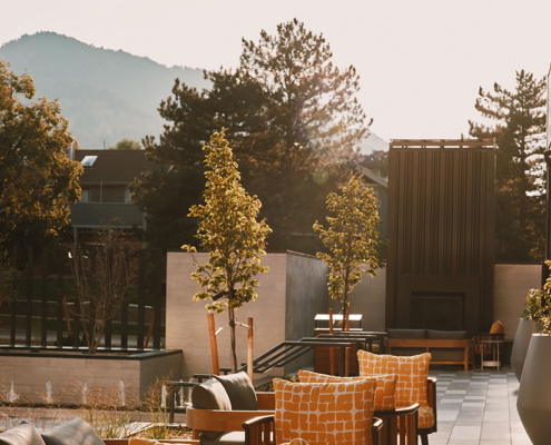 Limelight Boulder - Outside Firepit on Lawn Limelight Boulder - Outside Firepit on Lawn