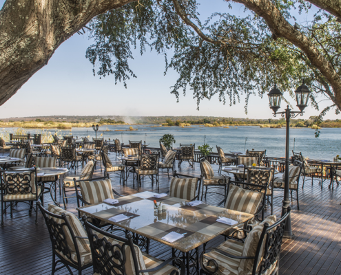 The Royal Livingstone Victoria Falls Zambia Hotel by Anantara - Kubu Deck Riverside Dining The Royal Livingstone Victoria Falls Zambia Hotel by Anantara - Kubu Deck Riverside Dining