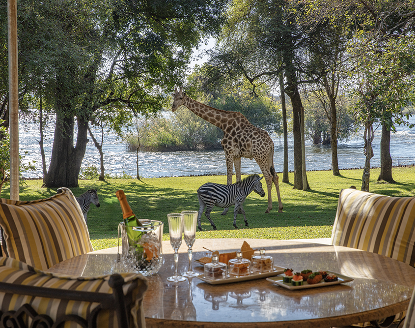 The Royal Livingstone Victoria Falls Zambia Hotel by Anantara - Presidential Suite Terrace The Royal Livingstone Victoria Falls Zambia Hotel by Anantara - Presidential Suite Terrace