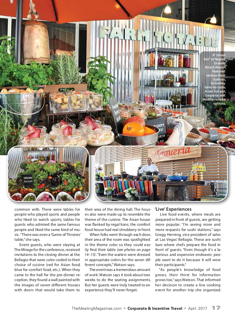 What's Cooking? Creative Cuisine for Cutting-Edge Events Page 4