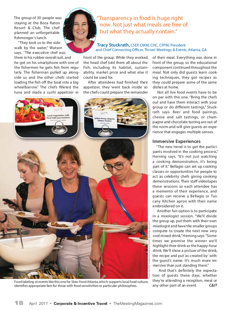 What's Cooking? Creative Cuisine for Cutting-Edge Events Page 4